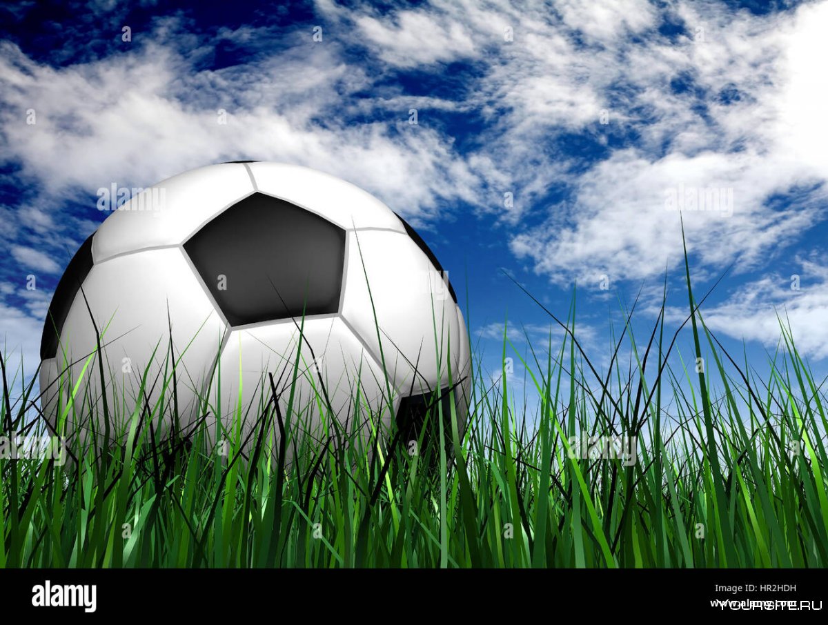 Футбол поле мяч нога