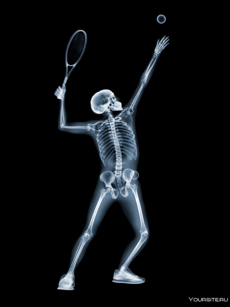 Скелет человека танцует