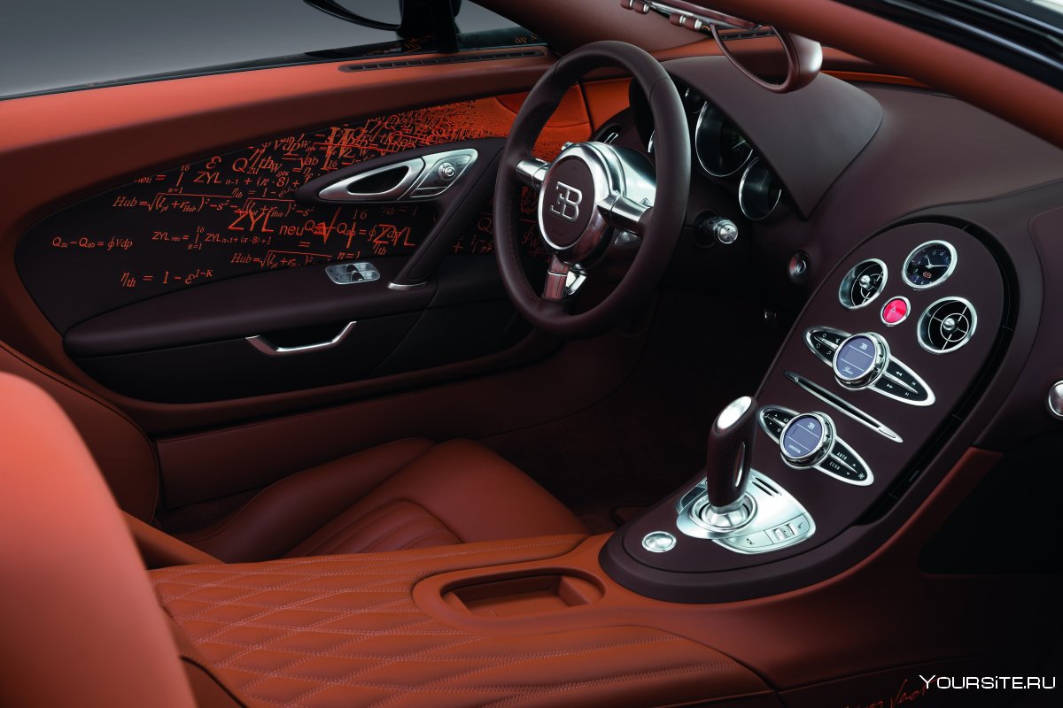 Bugatti Veyron интерьер