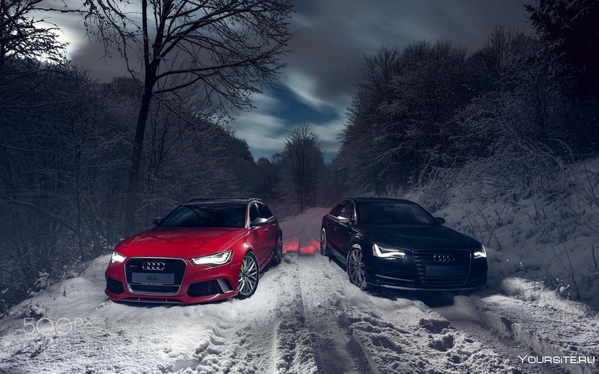 Audi rs6 зима