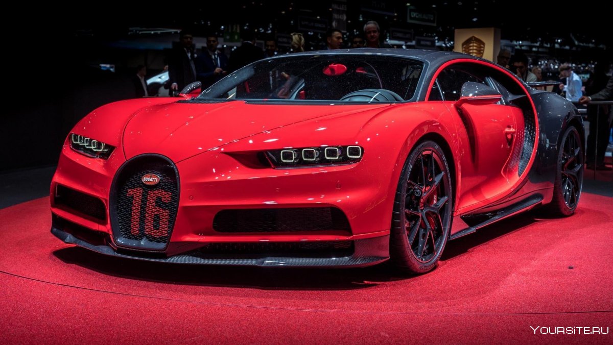 Bugatti Chiron Sport красный