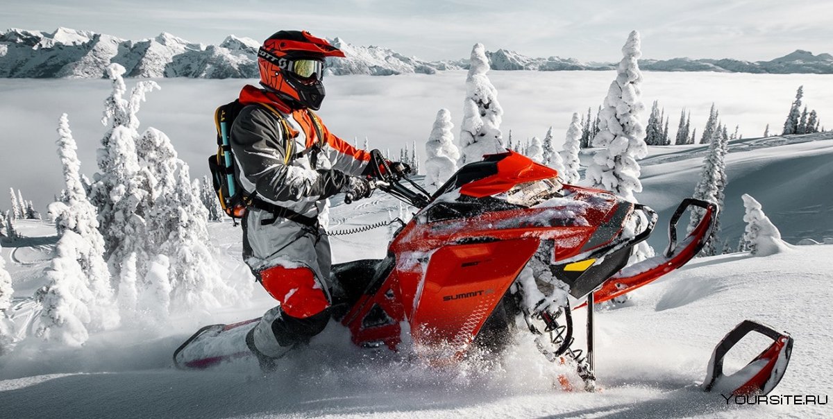 Снегоход Summit x 154 850 e-Tec shot