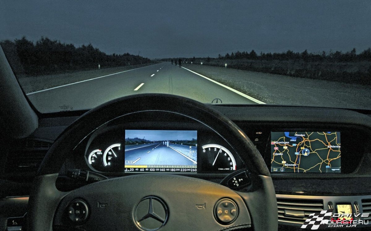 Mercedes w221 система ночного видения