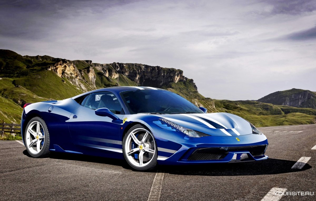 Ferrari 458 speciale синяя