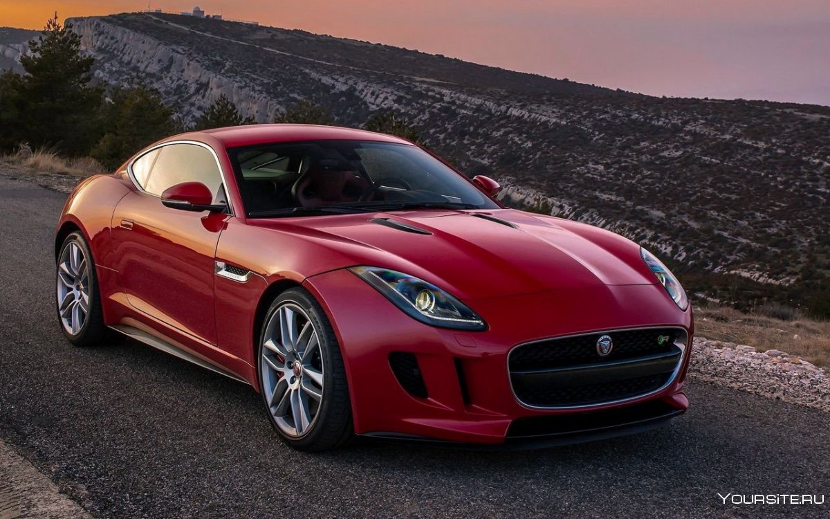 Машина Ягуар красная f-Type