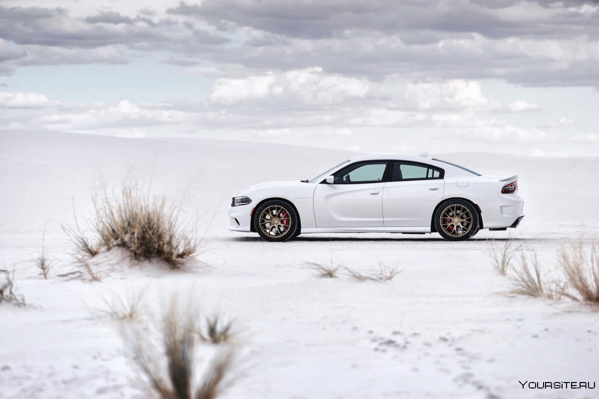 Белая машина зимой