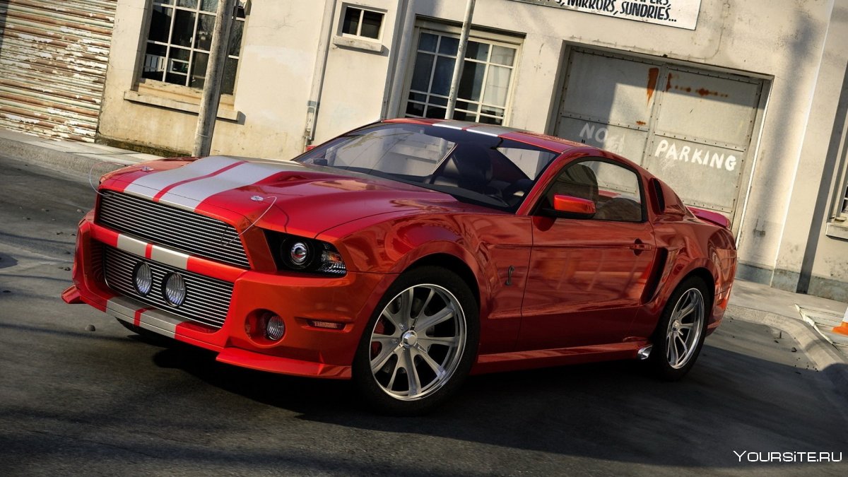 Ford Mustang красный