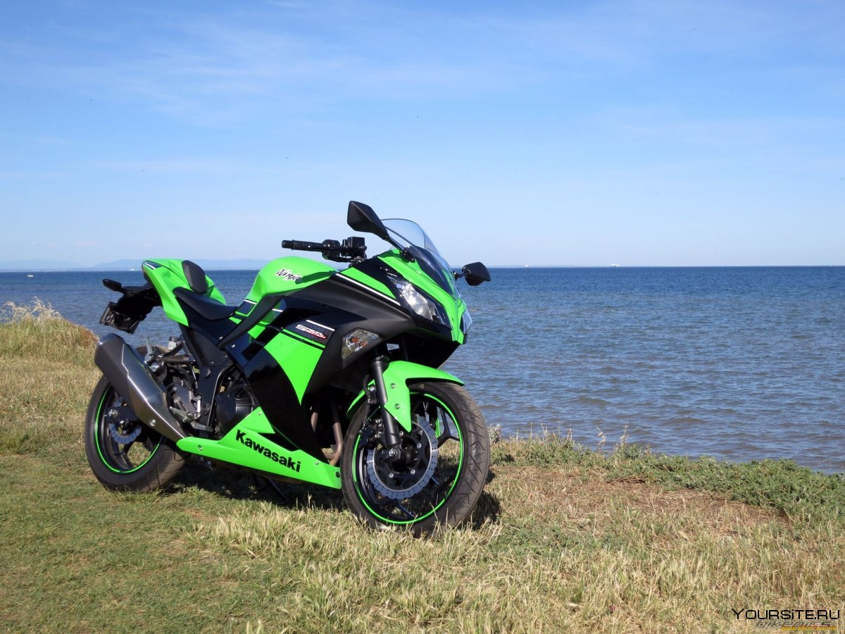 Kawasaki Ninja 300 зеленый