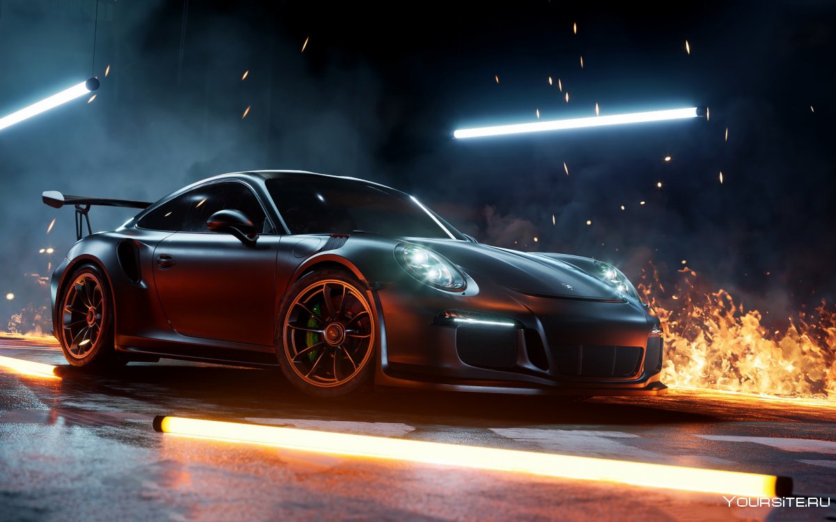 Porsche 911 ночная