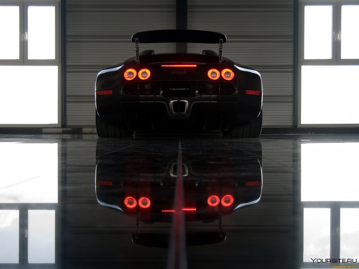 Bugatti фары сзади