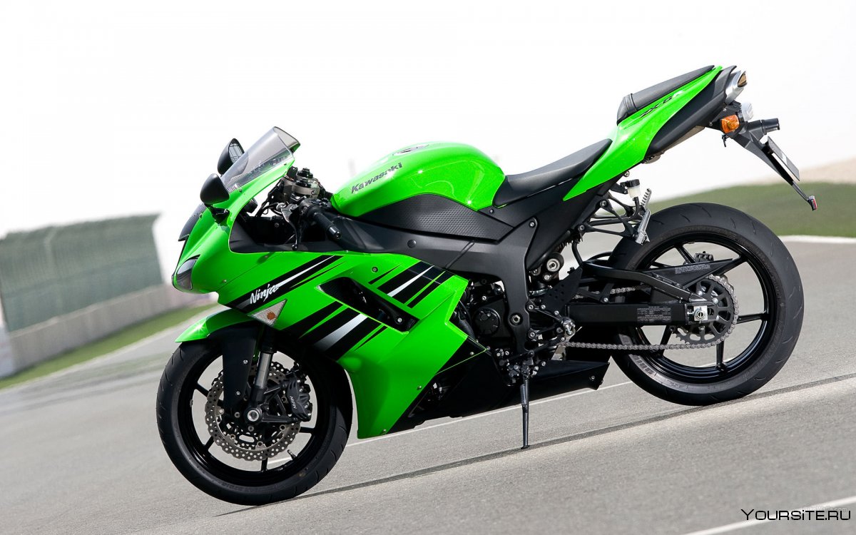 Мотоцикл Кавасаки ниндзя 600 зеленый