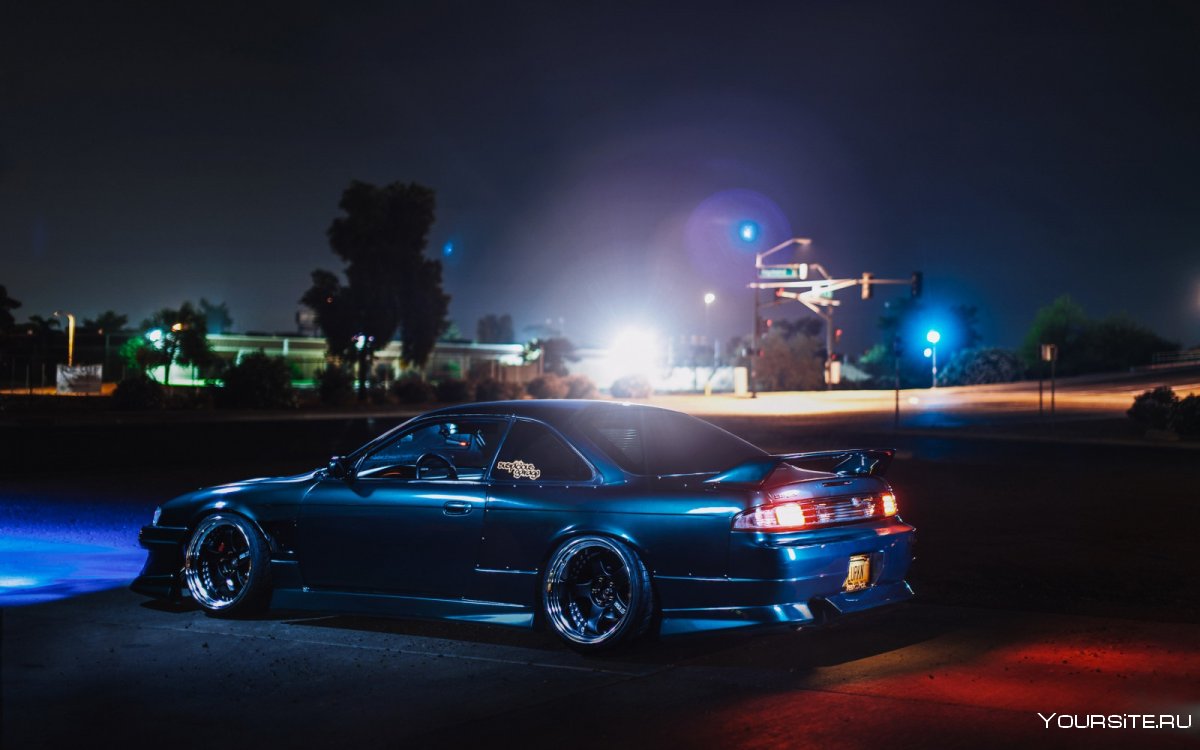 Nissan Silvia s15 ночью