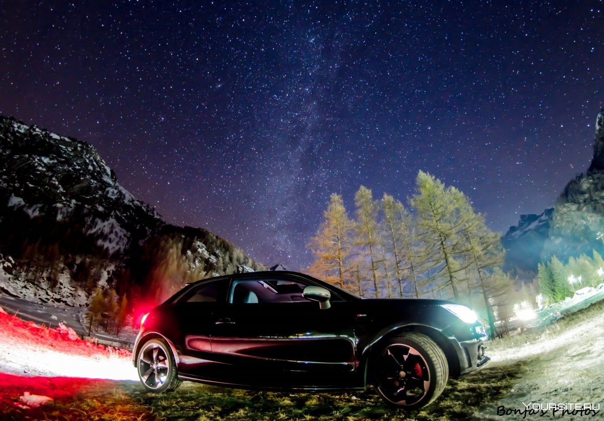 Ночь в машине на природе