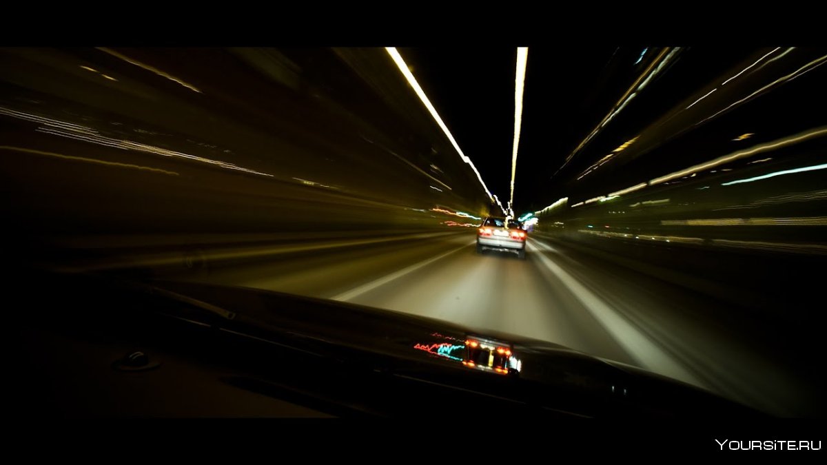 Ночь автомобиль скорость
