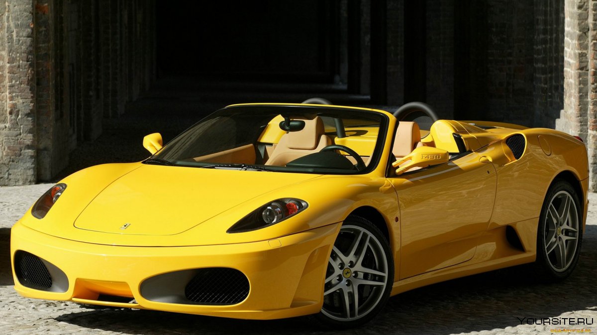 Ferrari f430 Spider желтый