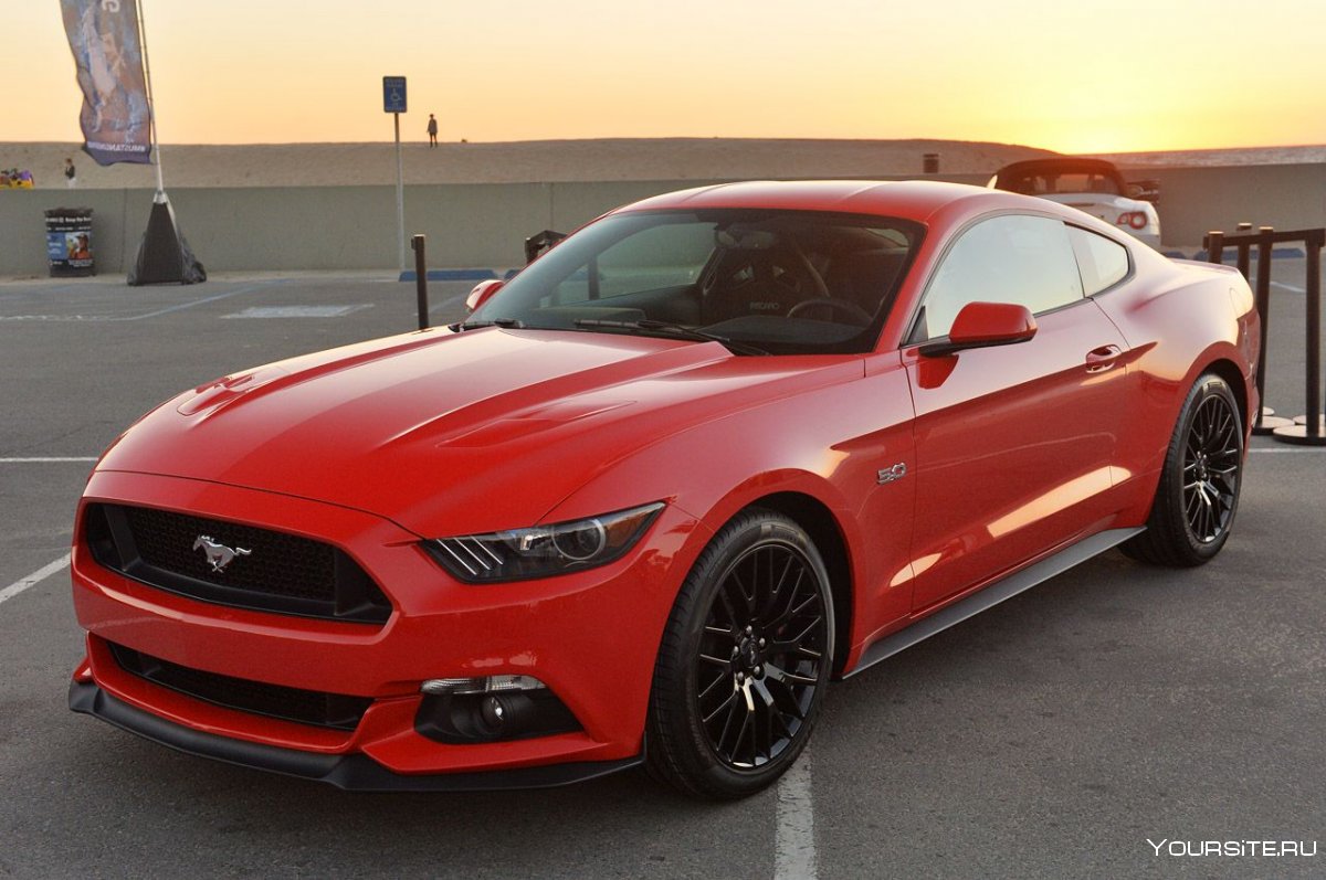 Ford Mustang gt 2015 красный
