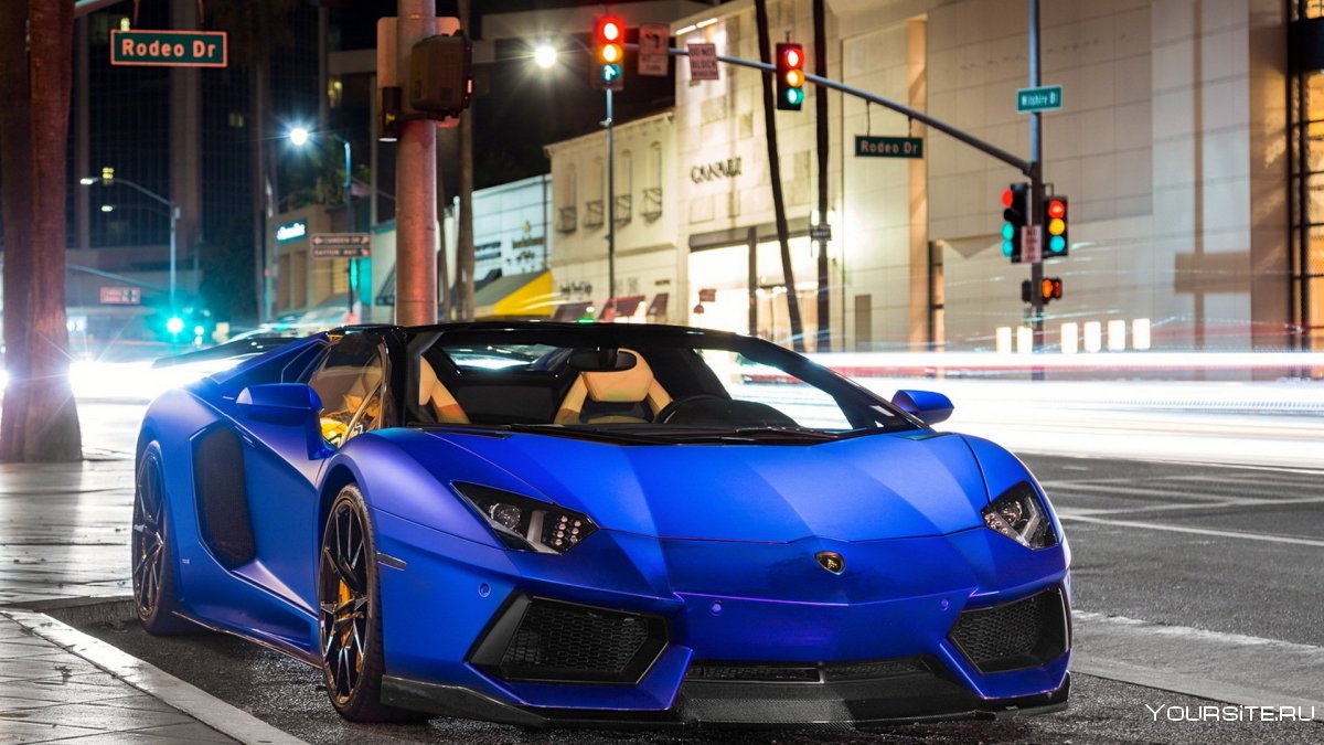 Lamborghini Aventador lp700 синий