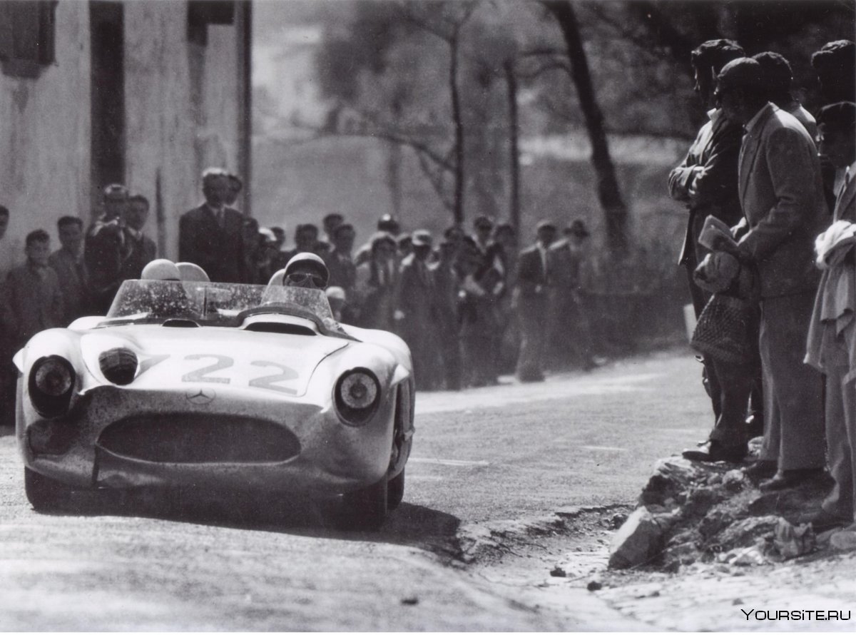 Стирлинг Мосс тренировка перед Mille Miglia 1955