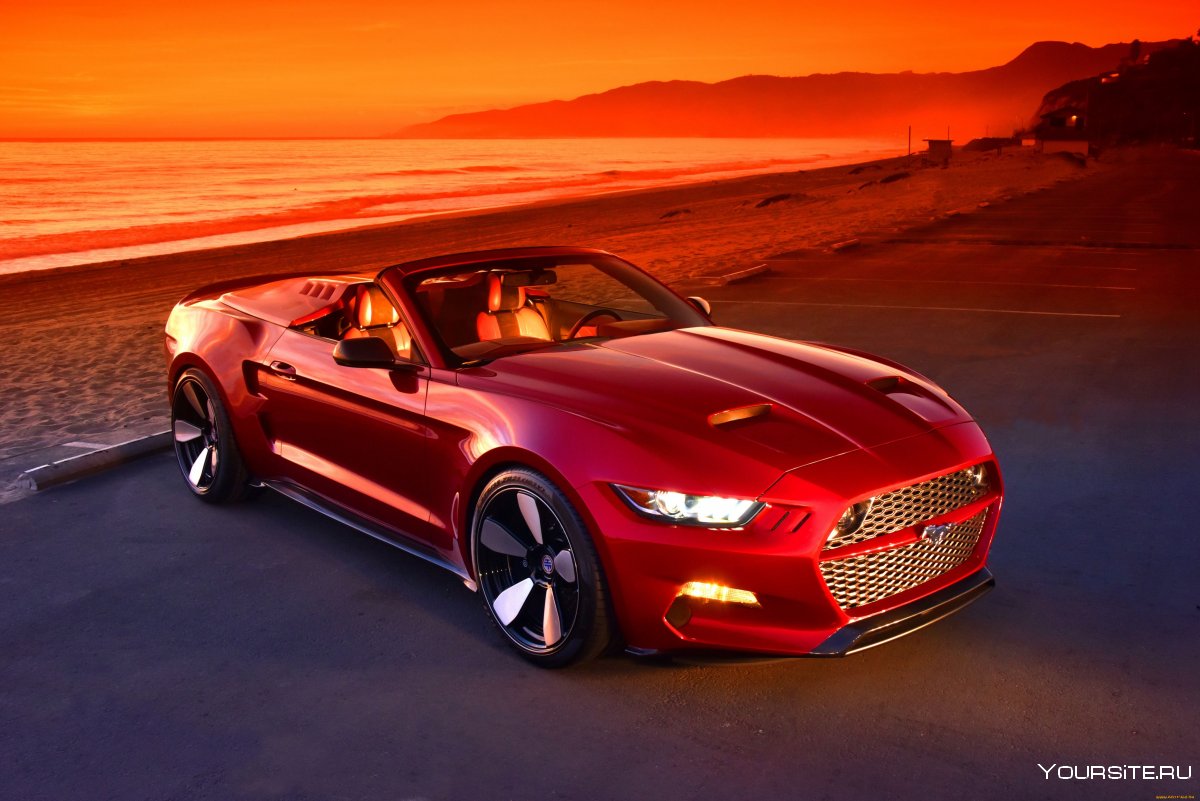Ford Mustang красный