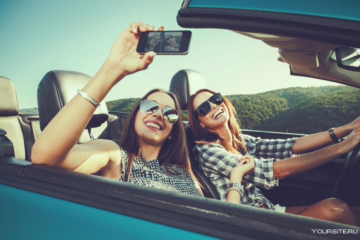 Selfie didalam mobil