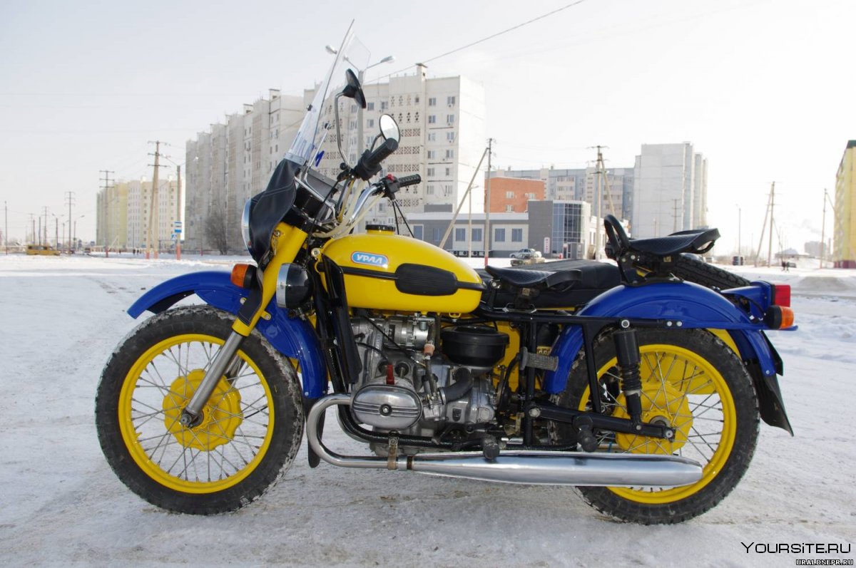 Мотоцикл Урал милицейский