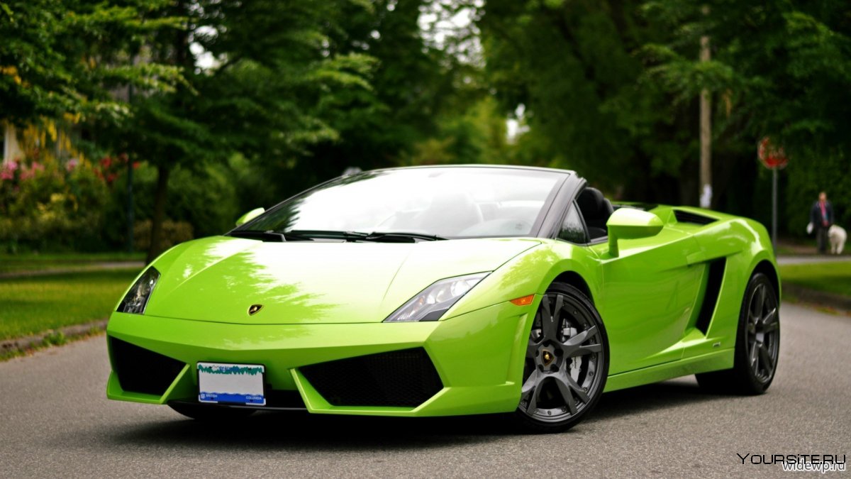 Lamborghini Gallardo 2009 зеленый