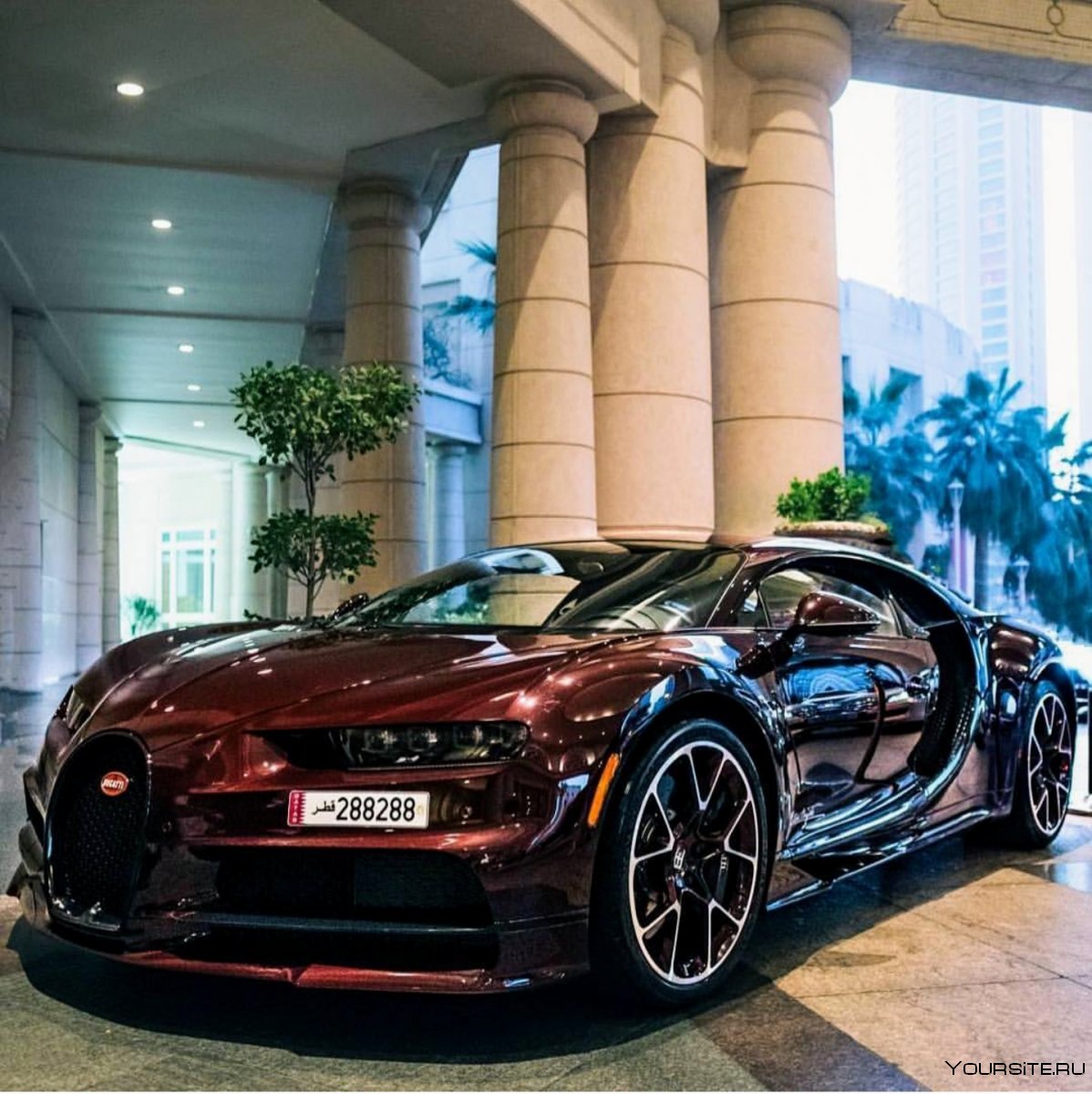 Bugatti Chiron Red Carbon