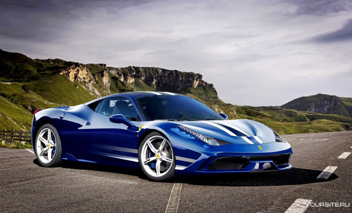 Ferrari 458 speciale синяя