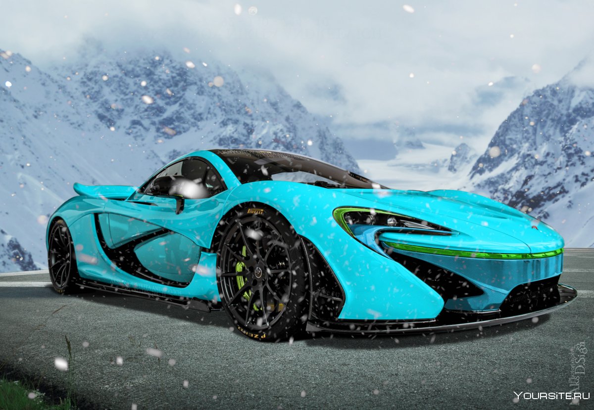 MCLAREN p1 бирюзовый