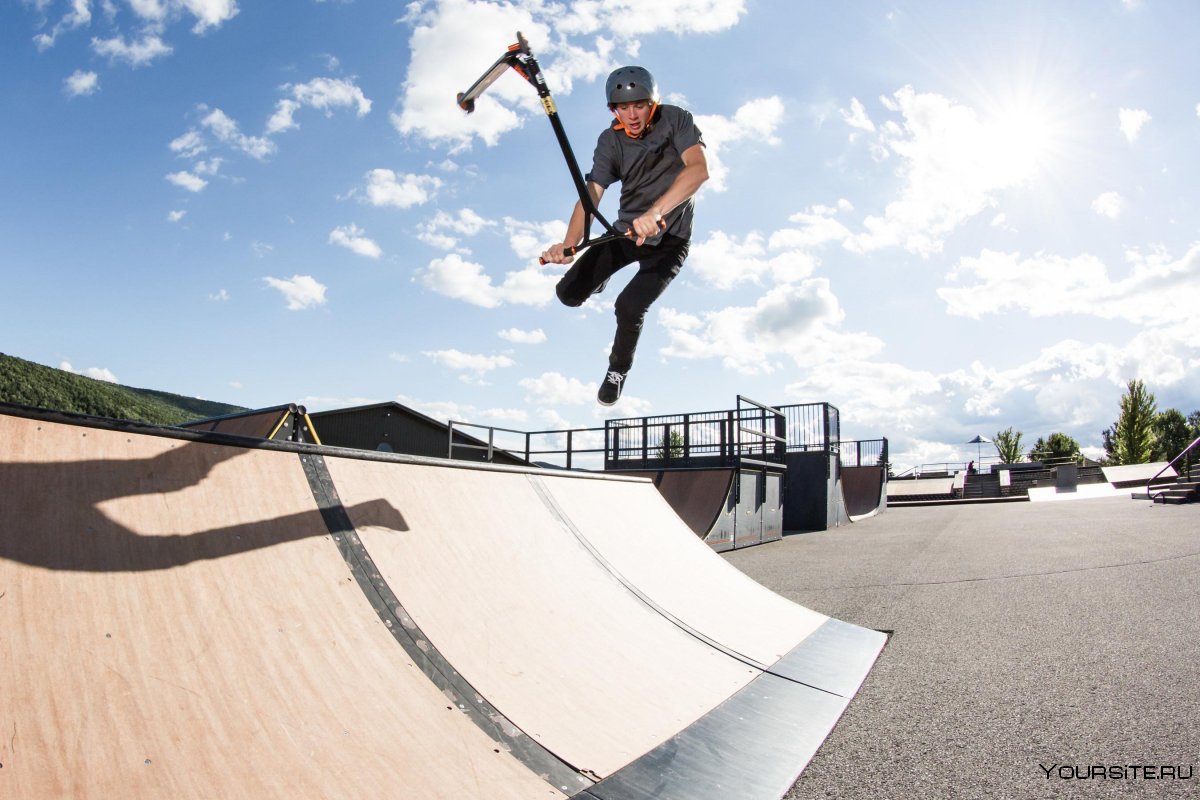 Брай флип на самокате