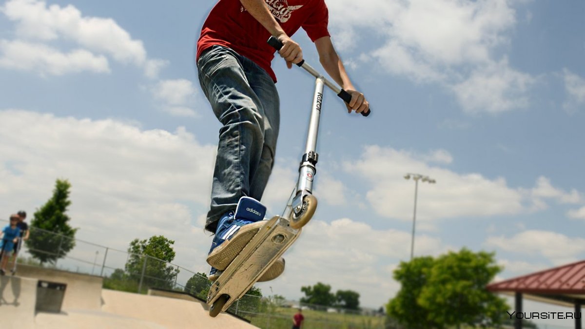 Скут трюковой трюки