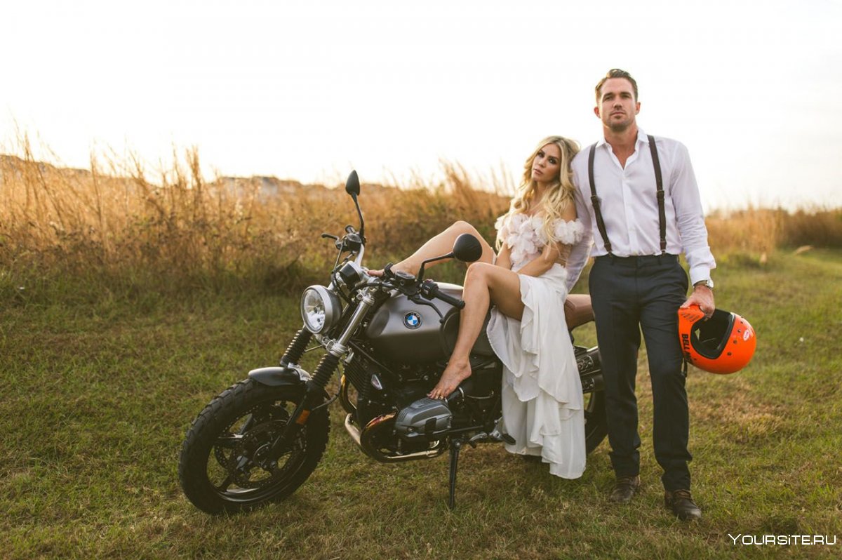 Свадьба на мотоциклах