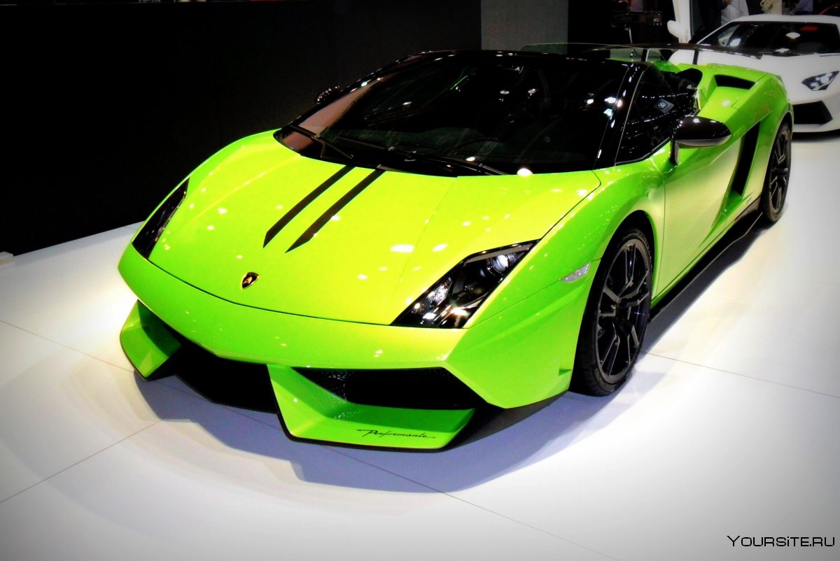 Lamborghini Gallardo зеленый