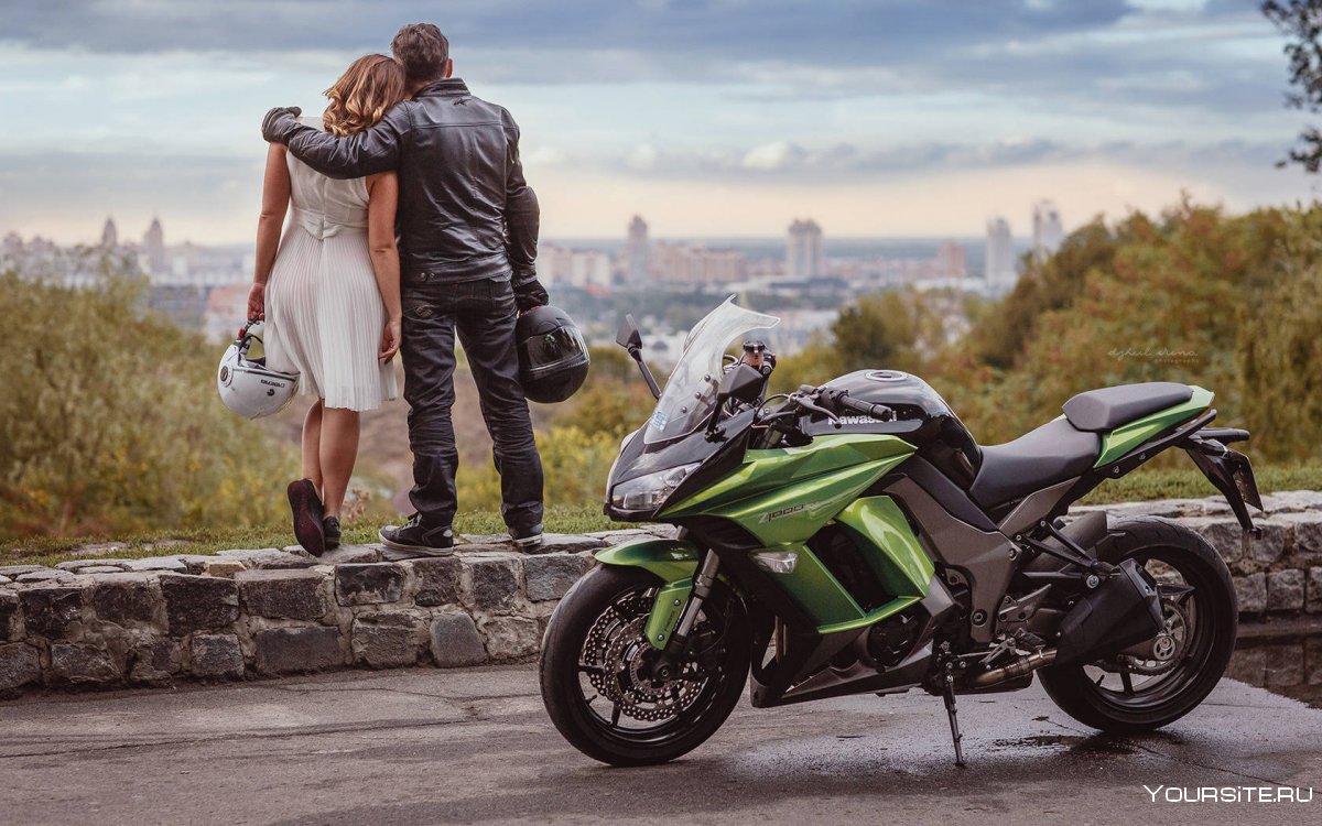 Свадьба на мотоциклах эндуро