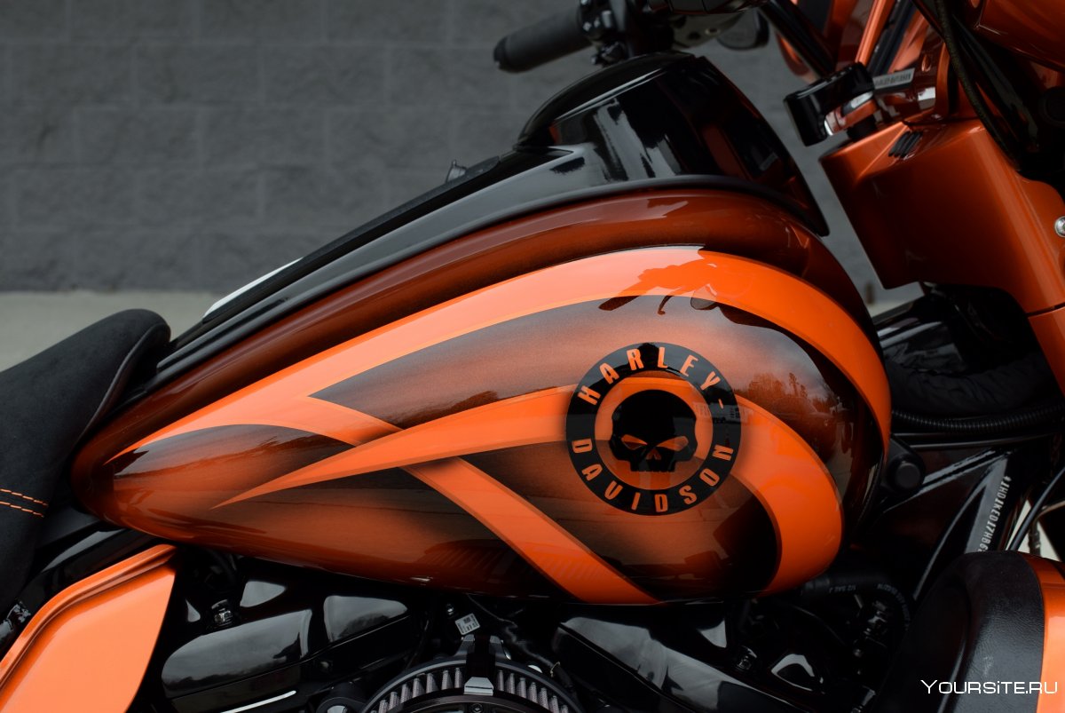 Harley Davidson Ultra Limited черный с оранж