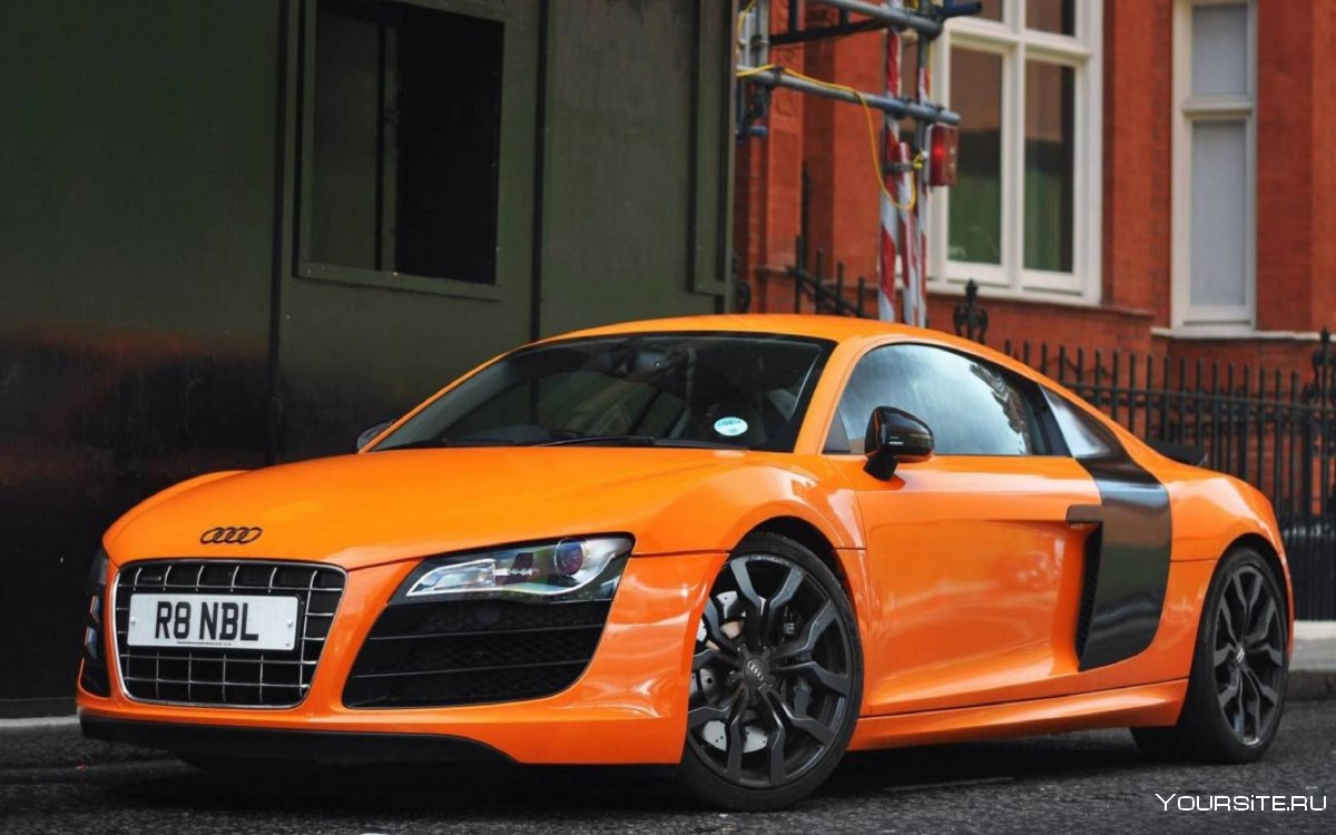Ауди rs8 оранжевый