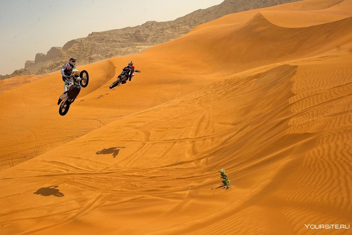 Песок мотоциклы пустыня