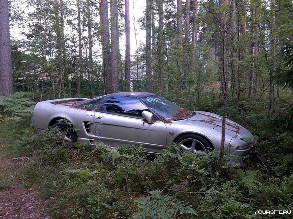 Honda NSX нашли в лесу под Петербургом