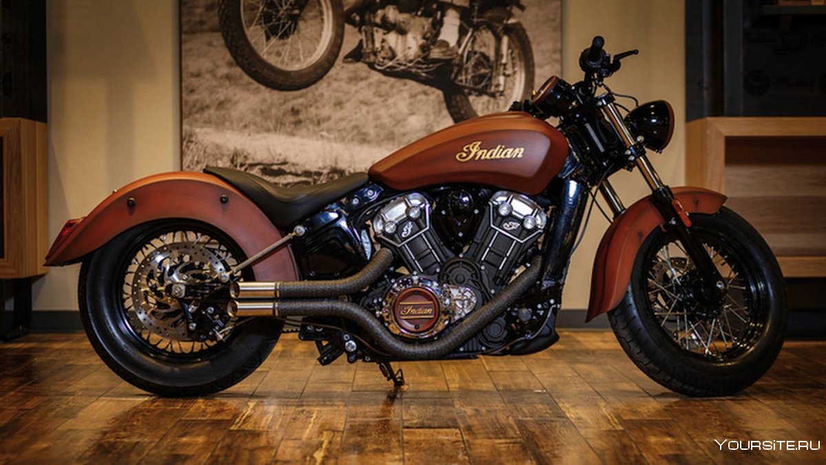 Сидение на indian Scout