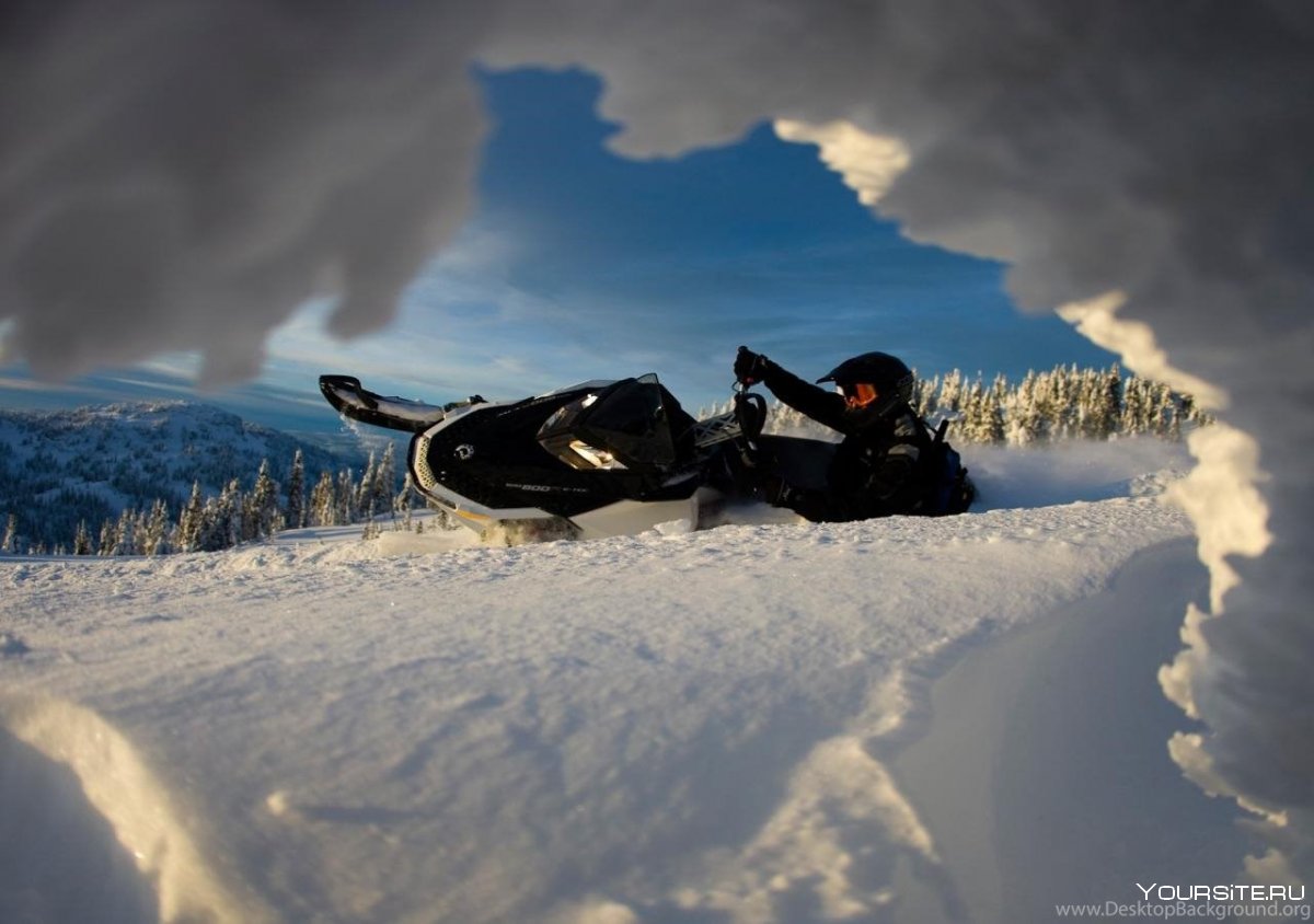 Квадроциклы в горах зимой