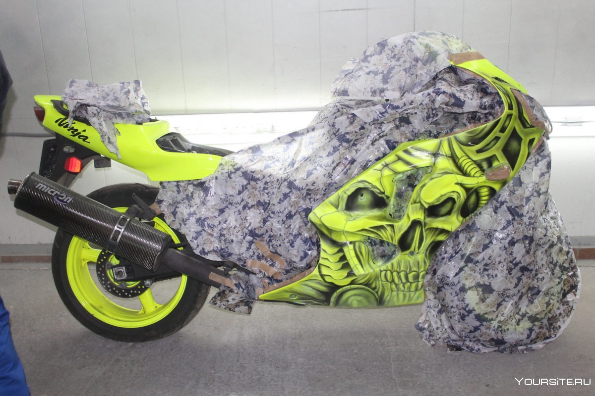 Необычная покраска мотоцикла