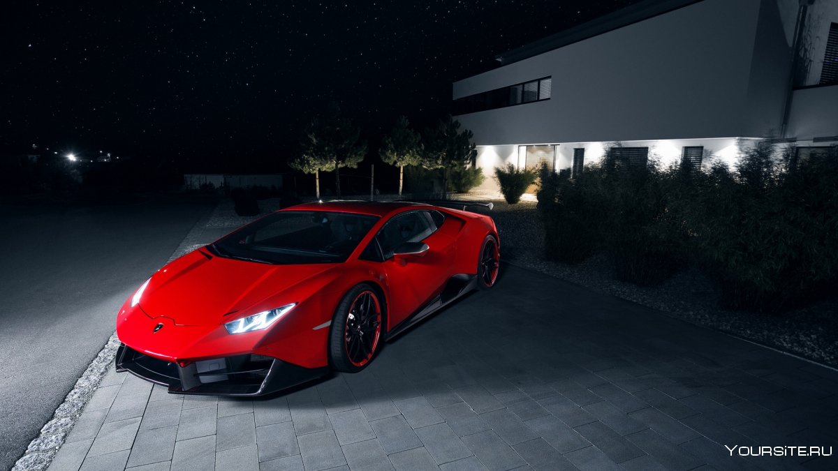 Lamborghini Huracán красный