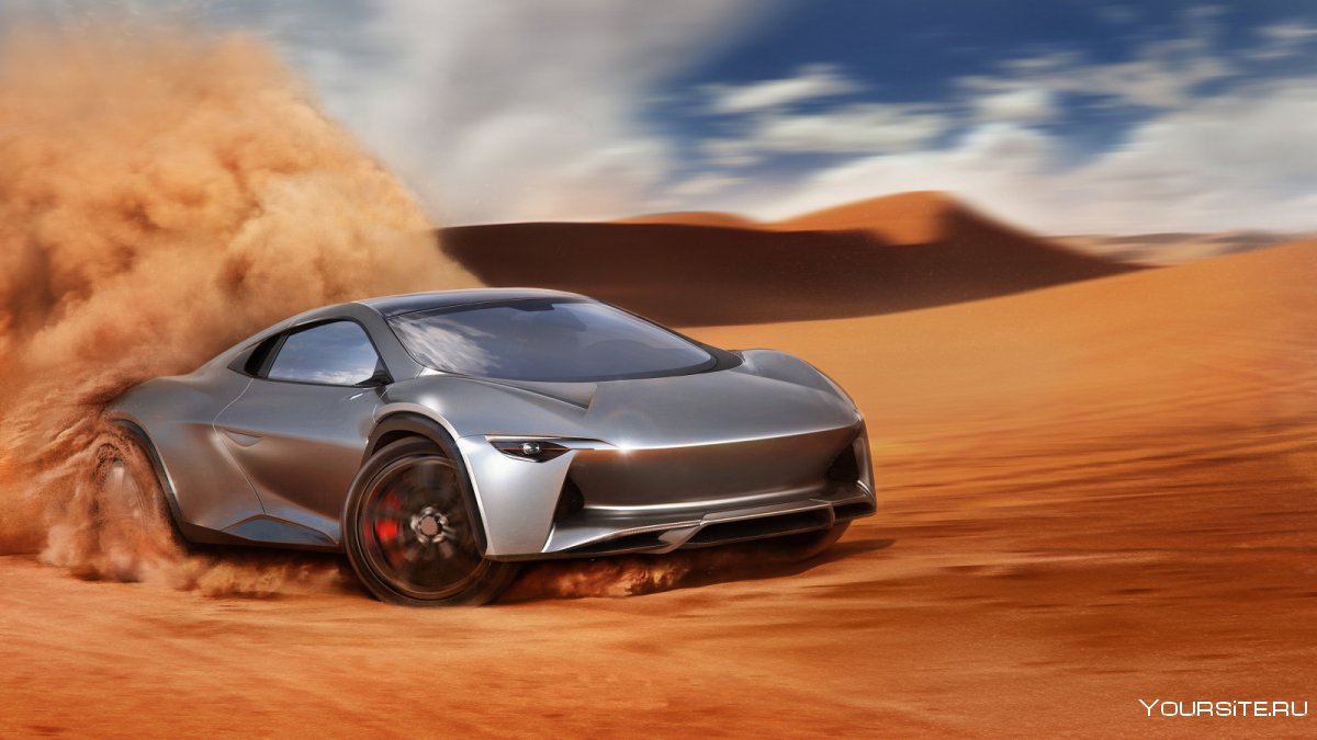 Машина в пустыне