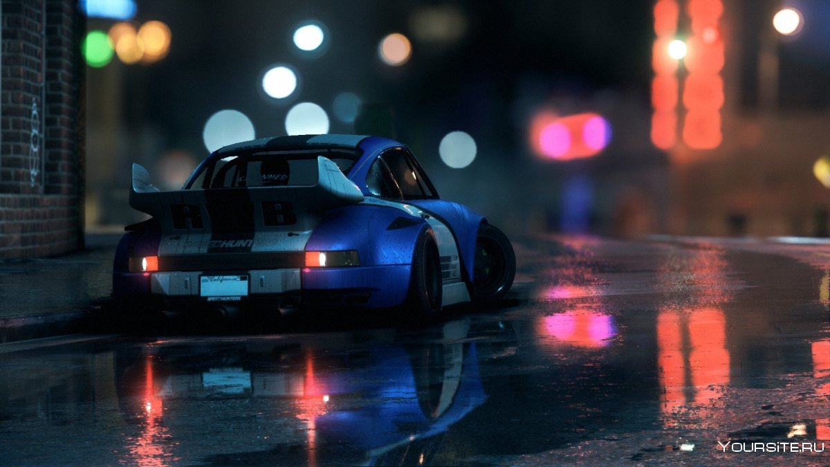 Машина ночь дождь
