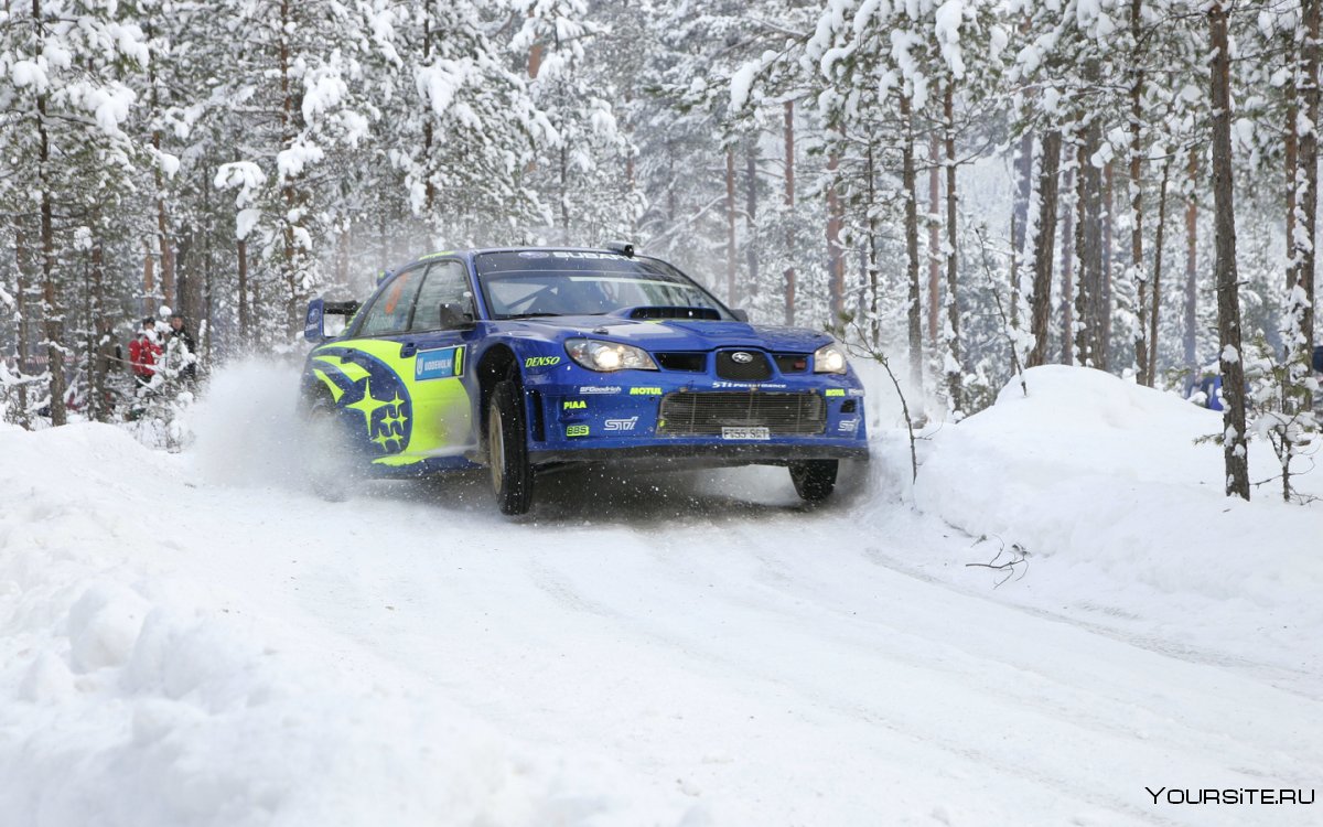 Subaru Impreza WRX STI ралли зима