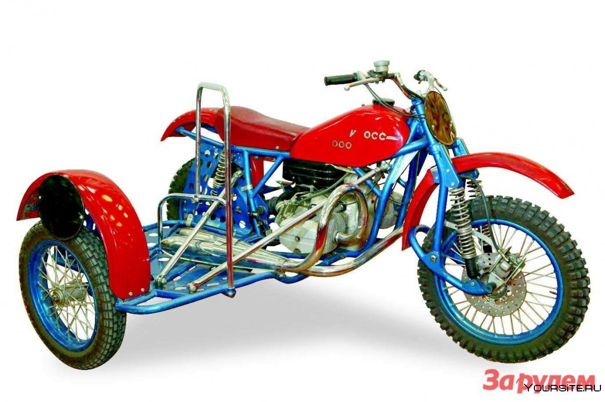 Мотокросс на мотоциклах с колясками