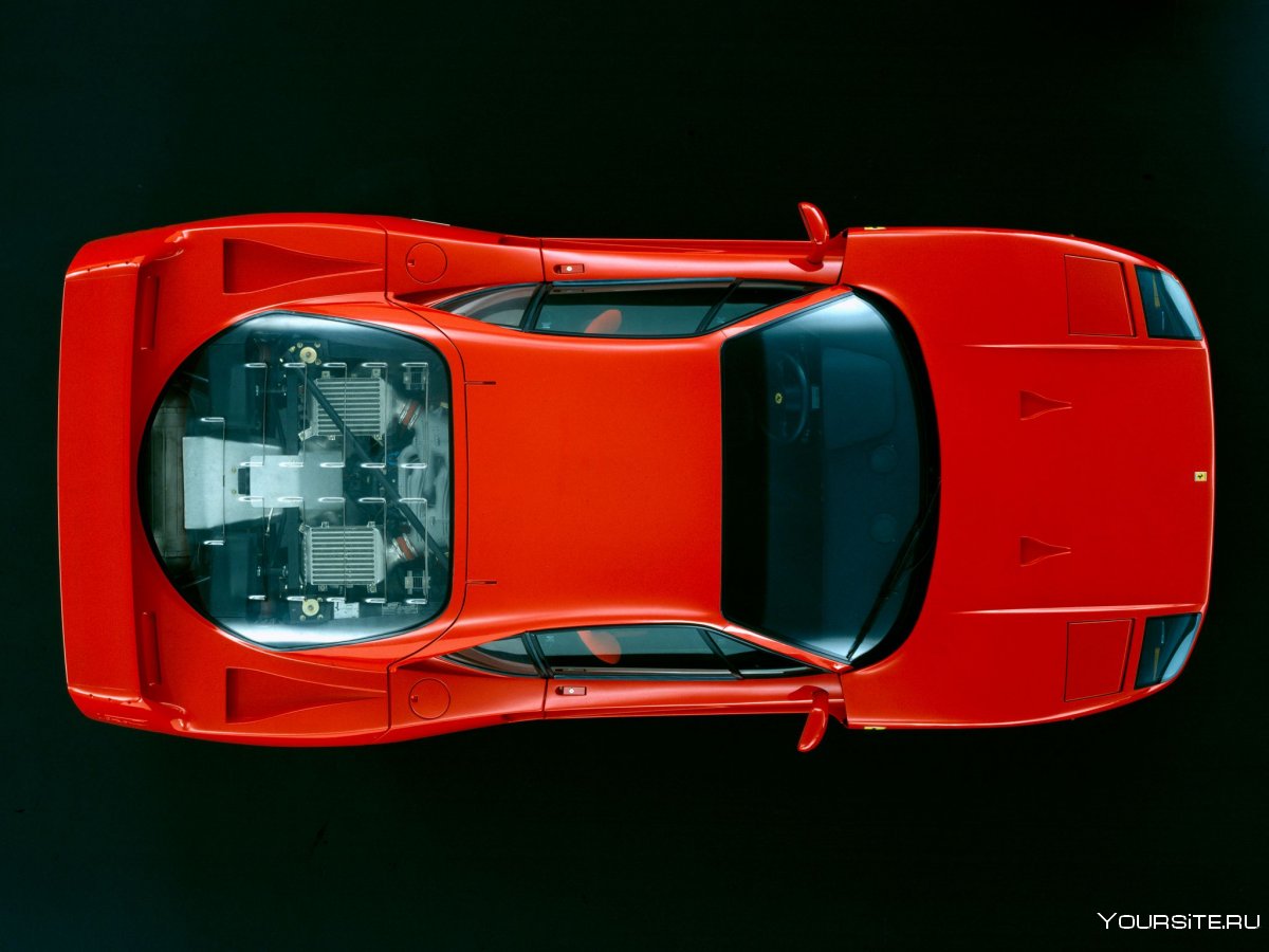 Ferrari f40 открытый капот