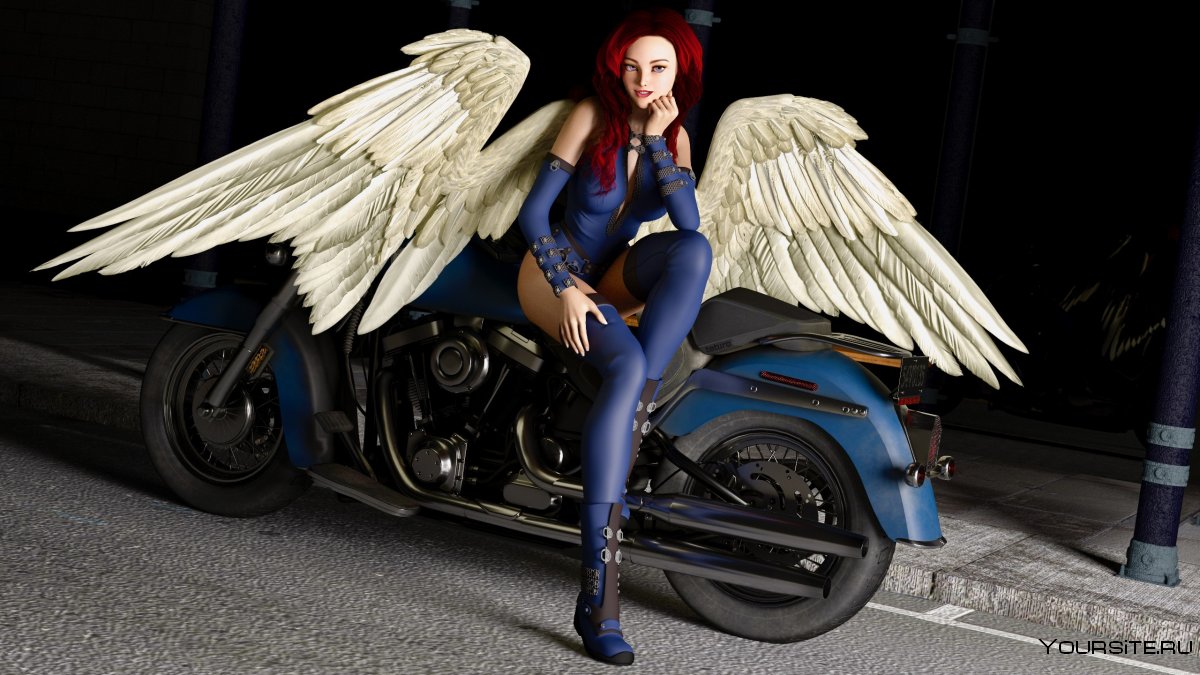 Мотоцикл с крыльями