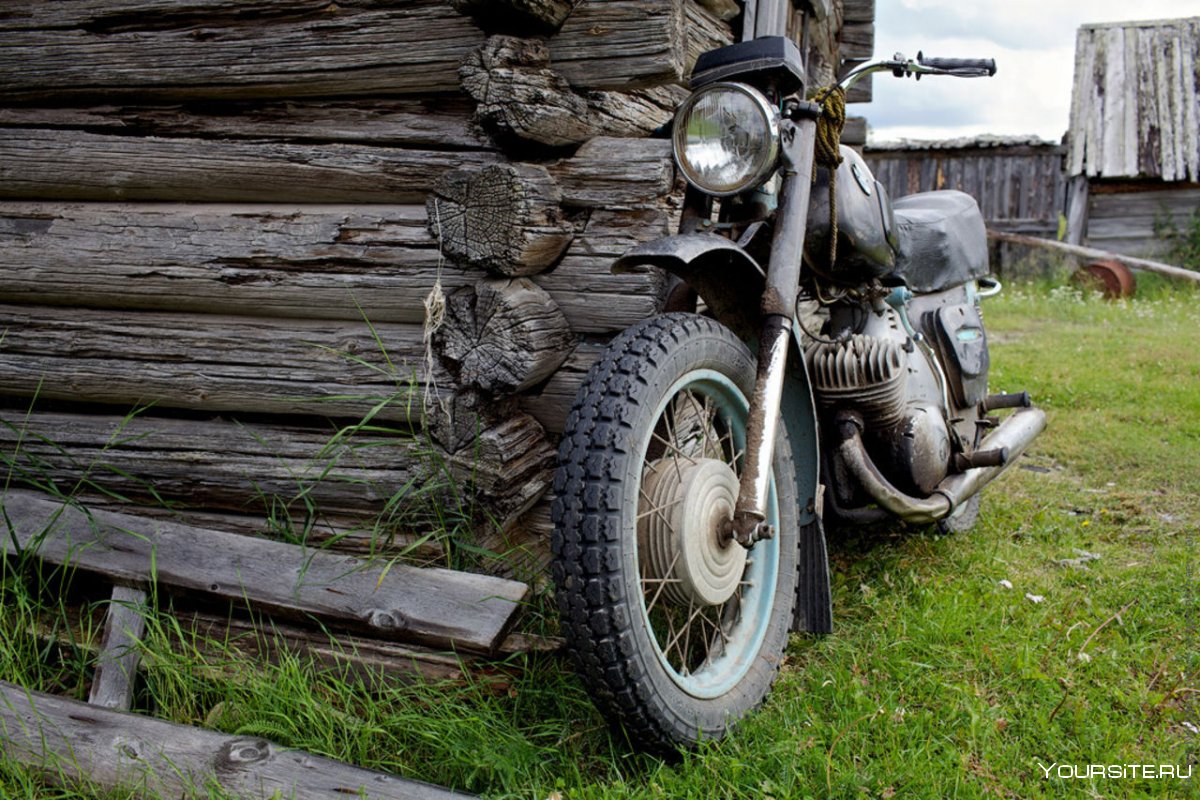 Деревенский мотоцикл