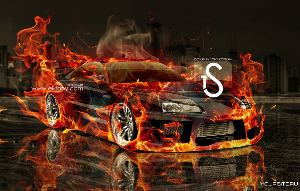 Toyota Supra Fire